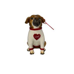 Blue Sky Clayworks Valentines Day Dog Love Heart Sweater New Be Mine